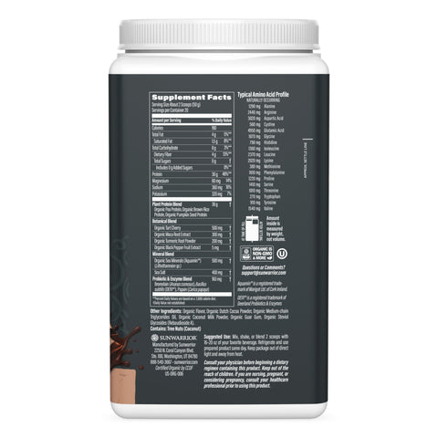 Sunwarrior - Active Protein Gluten-Free, Chocolate - 13.2 oz