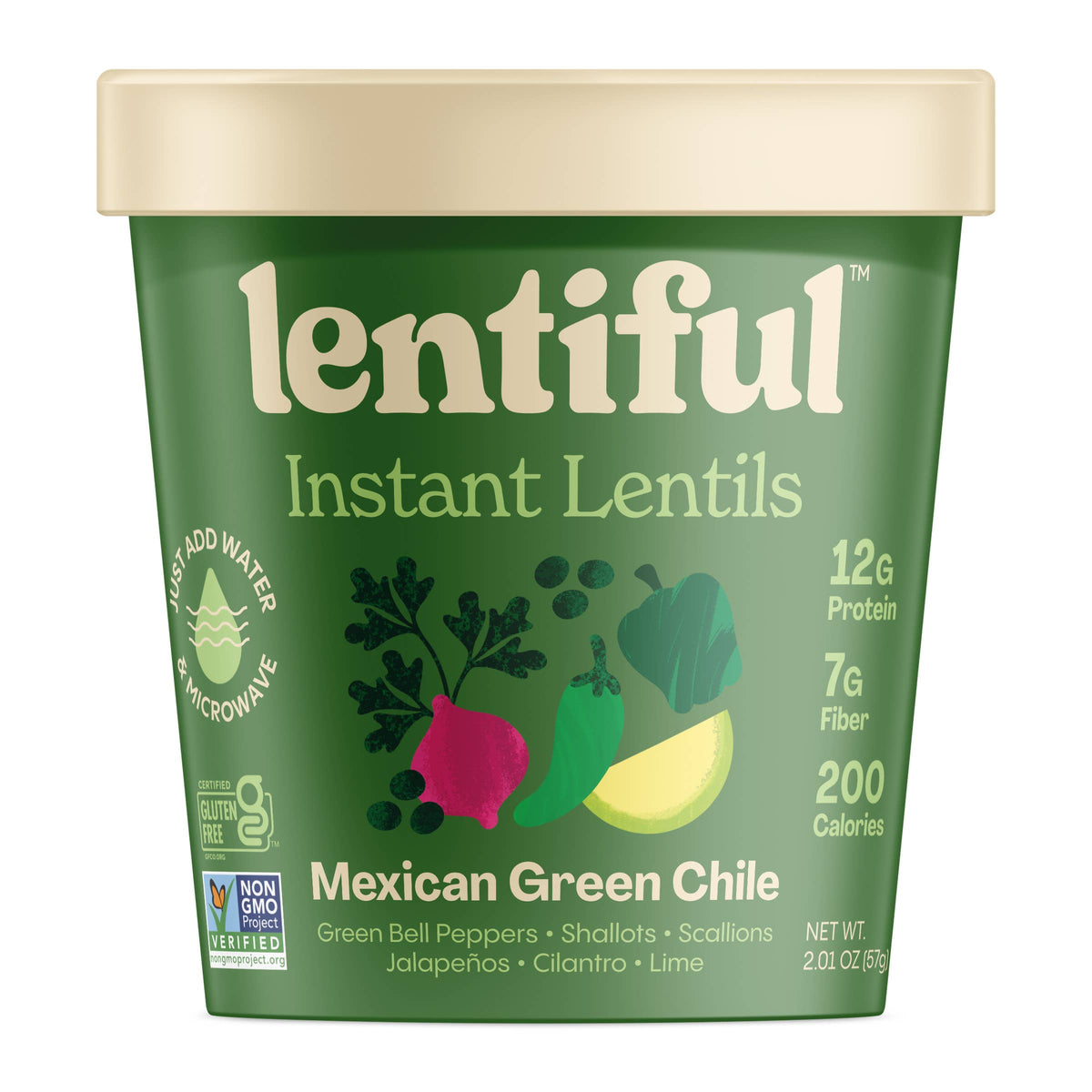 Lentiful - Mexican Green Chile Instant Lentils - 2oz – Eden’s Market