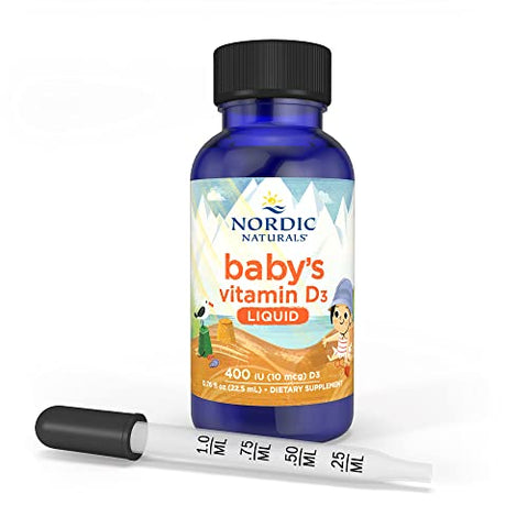 Nordic Naturals - Baby's Vitamin D3 400IU - 0.76 oz