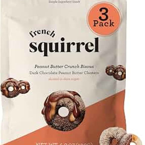 French Squirrel - Vegan Chocolate Peanut Butter Cereal Clusters - 4.2 oz