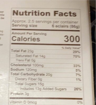 Delizza - Frozen Gluten Free Mini Eclairs 15 Count - 7.58 oz
