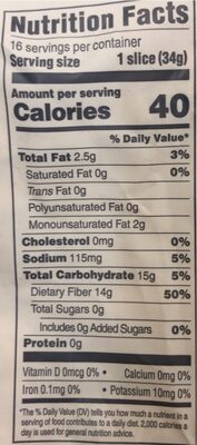 Carbonaut - Gluten Free Sliced White Bread - 19 oz