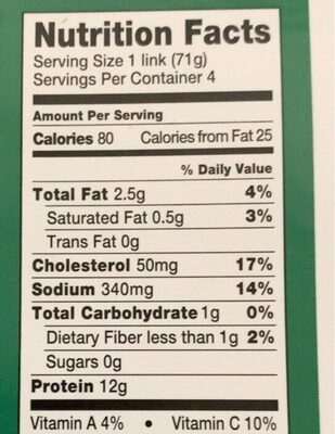 Charcutnuvo - Cooked Chicken Italian Sausage - 10 oz
