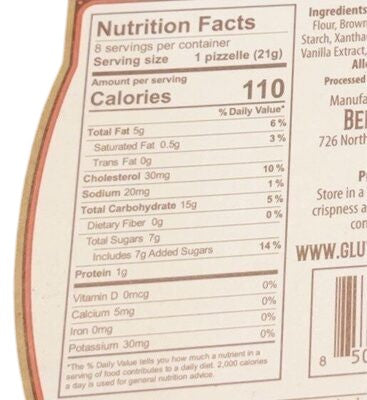 Bella Lucia - Gluten Free Pizzelles, Pumpkin Spice - 6oz