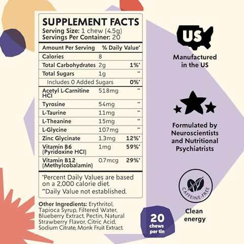 PYM - Attention Chews, Mixed Berry - 20 ct