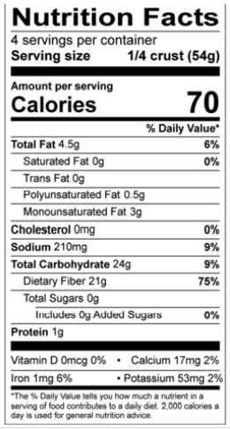 Carbonaut - Gluten-Free Pizza Crust, Not So Thin - 7.6 oz