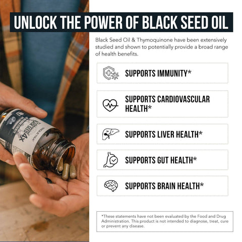 Triquetra Health - TQ-Advanced® 4X Black Seed Extract - 60 Vegan Capsules
