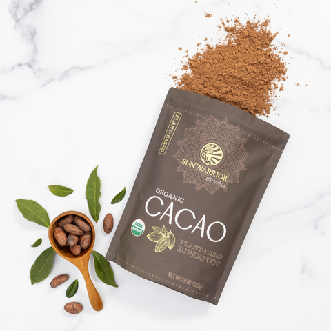 Sunwarrior - Be Well Cacao Powder - Organic, Plant-Based