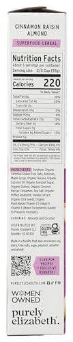 Purely Elizabeth - Cinnamon Raisin Almond Superfood Cereal - 11 oz