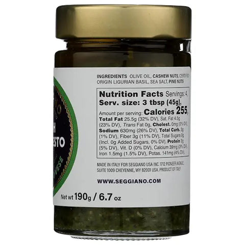 Seggiano - Fresh Basil Pesto - 6.7 oz