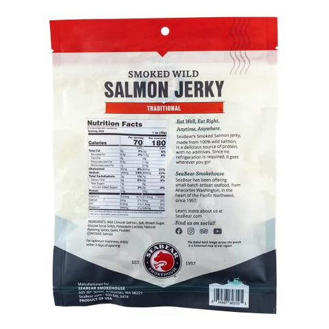 SeaBear - Smoked Wild Salmon Jerky - 2.5 oz
