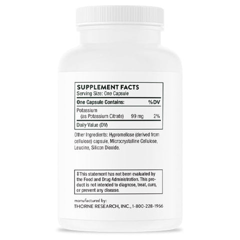 Thorne Research - Potassium Citrate - 90 Veg Capsules