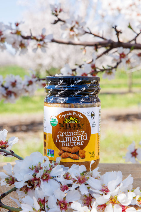 Maisie Jane’s - Organic Almond Butter, Crunchy, No Palm Oil, No added sugar - 12 oz