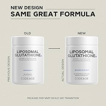 Codeage - Liposomal Glutathione - 60 Vegan Capsules