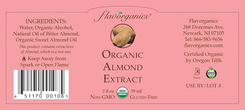 Flavorganics -Organic Almond Extract - 2 fl oz