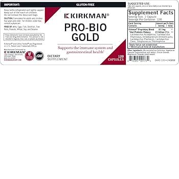 Kirkman - Pro-Bio Gold Probiotic - 120 Capsules