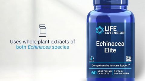 Life Extension - Echinacea Elite - 60 Vegetarian Capsules