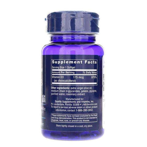 Life Extension - Vitamin D3 7000 IU - 60 Softgels