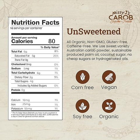 Missy J's - Vegan Carob Chips - 8 oz