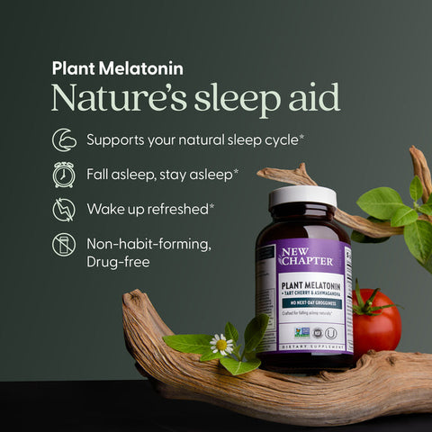 New Chapter - Plant Melatonin - 30 Vegan Tablets
