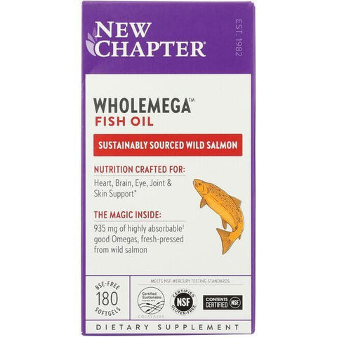 New Chapter - Wholemega Fish Oil Tiny Caps - 2000 mg - 180 Softgels