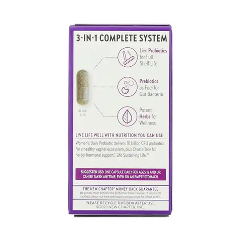 New Chapter - Women's Daily Probiotic - 30 Vegan Capsules