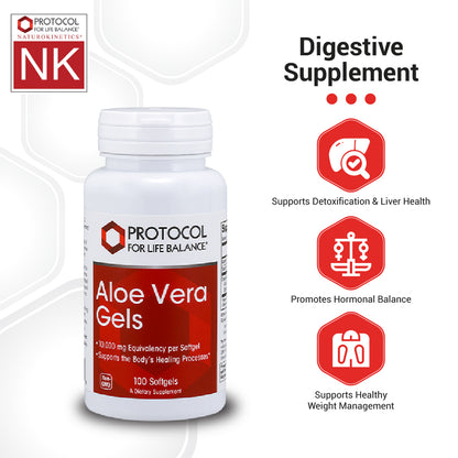 Protocol For Life Balance - Aloe Vera Gels - 100 Softgels