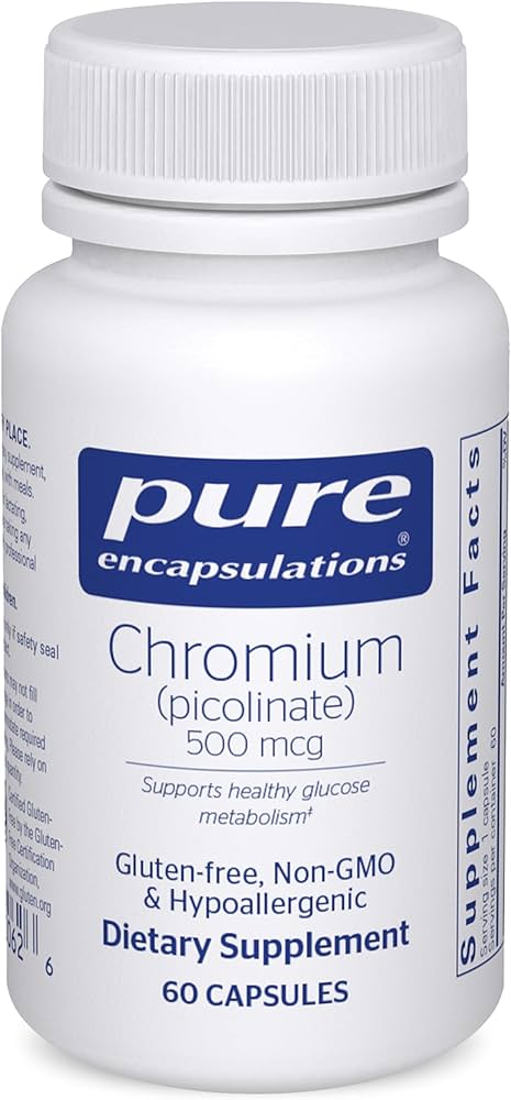 Thorne - Chromium Picolinate - 500mcg - 60 Capsules