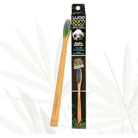 WooBamboo! - Slim Soft Bamboo Toothbrush - 1 pc