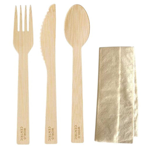 World Centric - Bamboo Cutlery Set - 24 ct