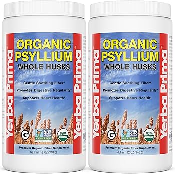 Yerba Prima - Organic Psyllium Whole Husks - 12 oz
