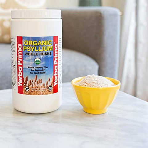 Yerba Prima - Organic Psyllium Whole Husks - 12 oz
