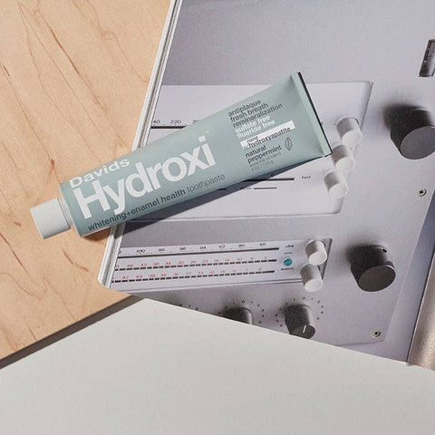 Davids Hydroxi™ - Whitening + Enamel Health Nano-Hydroxyapatite Toothpaste, Peppermint - 4 oz