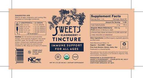 Sweet's Elderberry - Elderberry Travel Tincture - 2 fl oz