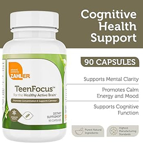 Zahler - Teen Focus, Cognitive Health - 90 Capsules
