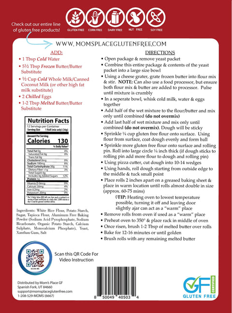 Mom's Place Gluten Free - Crescent Rolls Mix - 15.3 oz