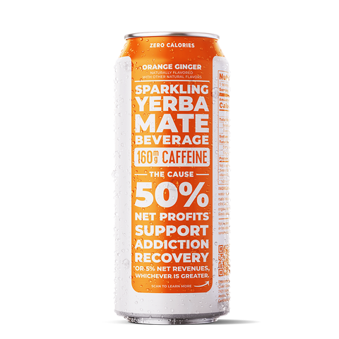 CLEAN Cause - Orange Ginger Zero Calorie Organic Yerba Mate Tea - 16 oz