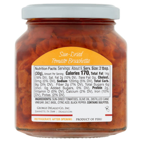 Delallo - Sun Dried Tomato Bruschetta - 10 oz