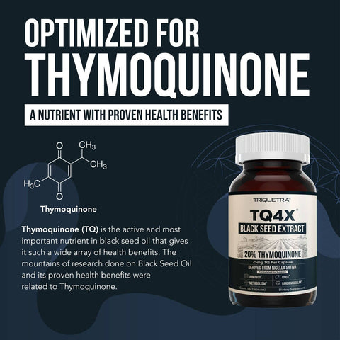 Triquetra Health - TQ-Advanced® 4X Black Seed Extract - 60 Vegan Capsules