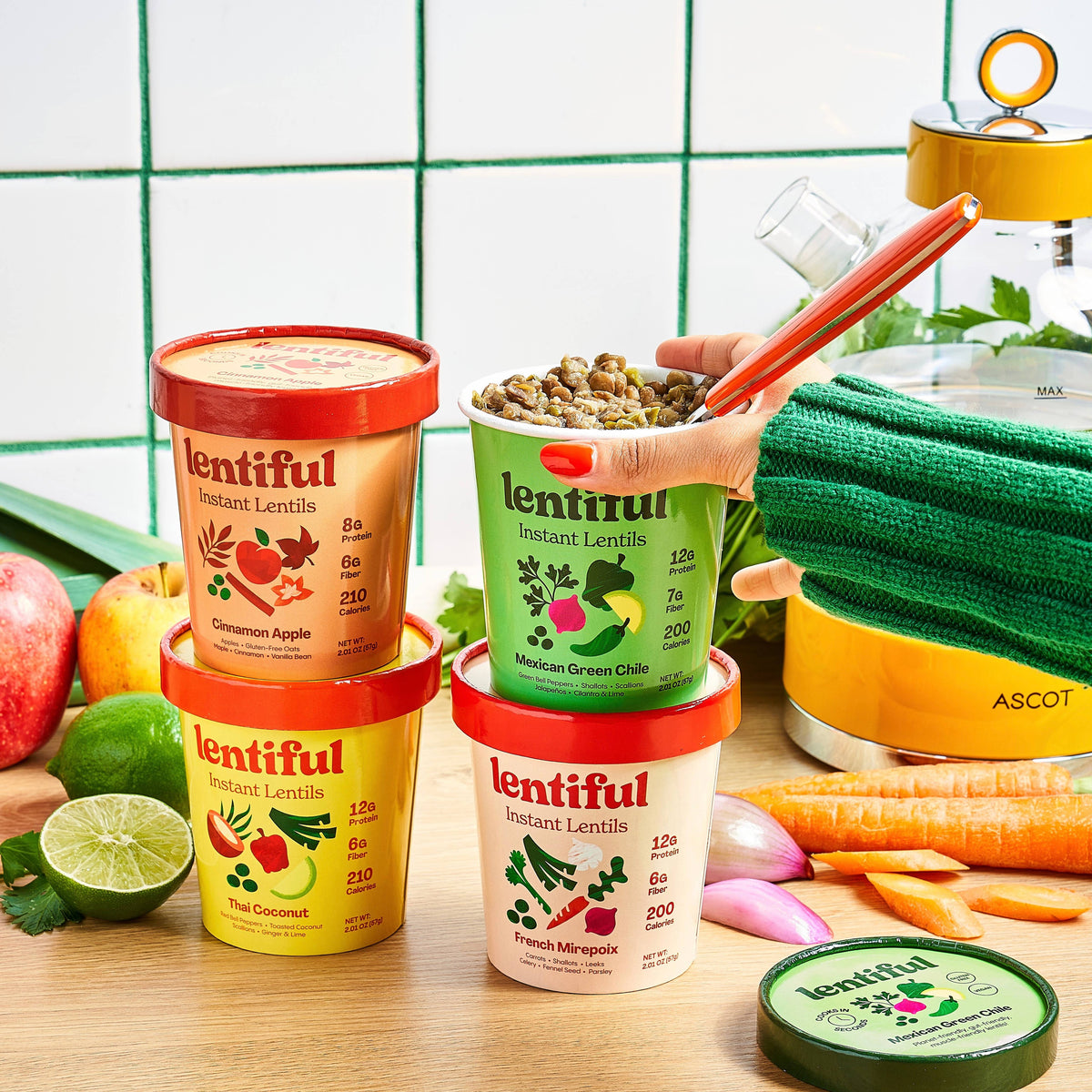 Lentiful - Mexican Green Chile Instant Lentils - 2oz – Eden’s Market