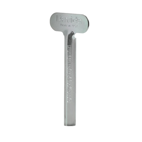 Eden’s Market Davids Health Sciences metal toothpaste tube key for sustainable waste reduction and easy squeezing.