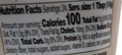 Eden’s Market Mike's Amazing Mayonnaise nutrition facts label showing 100 calories per serving