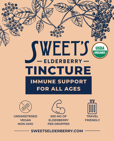 Sweet's Elderberry - Elderberry Travel Tincture - 2 fl oz