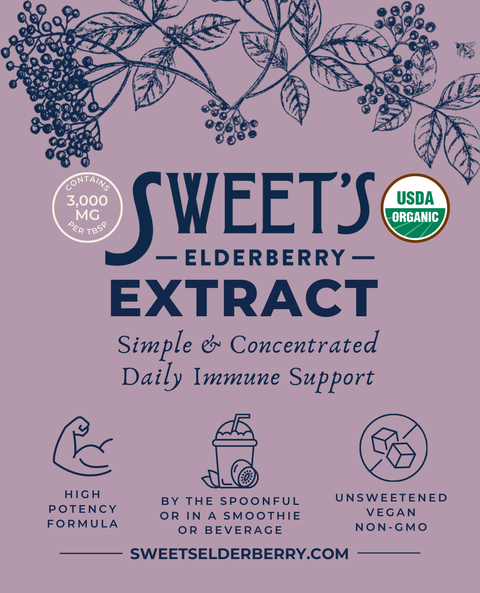 Sweet's Elderberry - Elderberry Extract, Unsweetened - 8 fl oz
