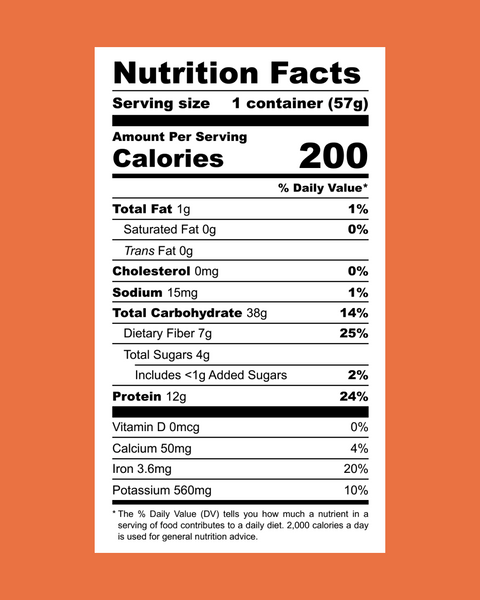 Lentiful - Low Sodium Three-Bean Chili Instant Lentils - 2 oz