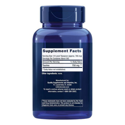 Life Extension - L-Taurine Powder - 300g
